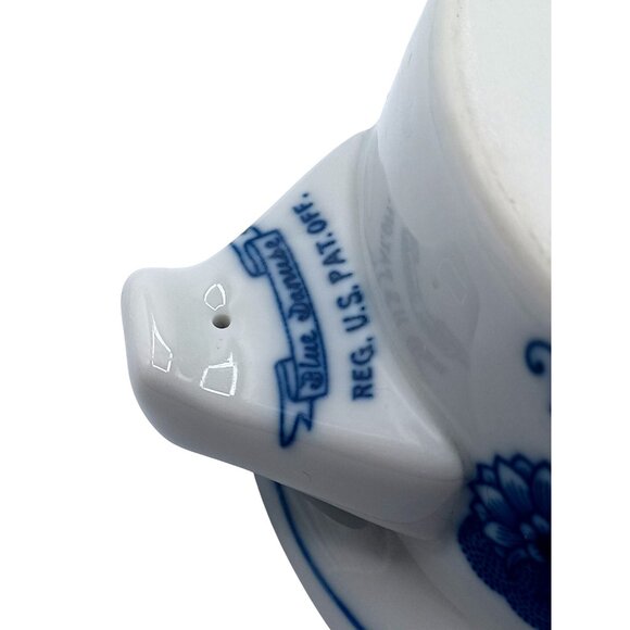 Blue Danube Blue Onion Coquette Covered Casserole Dish 6.5 x 4.75 X 2.25 Porcela - Picture 9 of 11